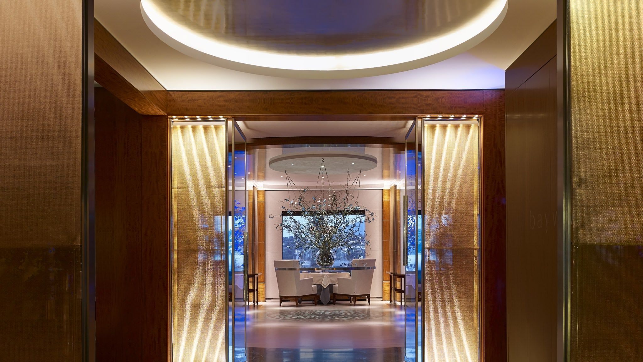 Restaurant 1 étoile Michelin à Genève - Entrée du restaurant Bayview by Michel Roth
